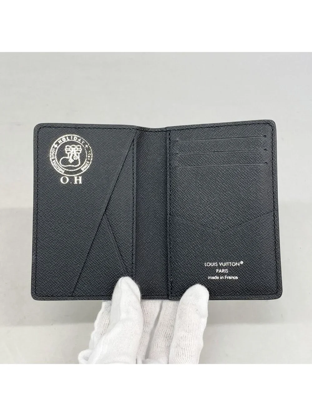 Louis Vuitton Card Case Monogram Eclipse Pocket Organizer Black